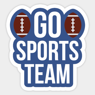 Go sports team typography Sticker